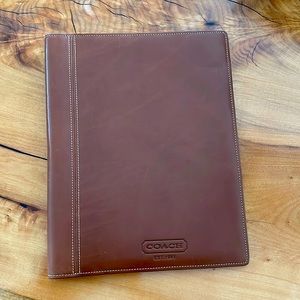 Coach leather portfolio
